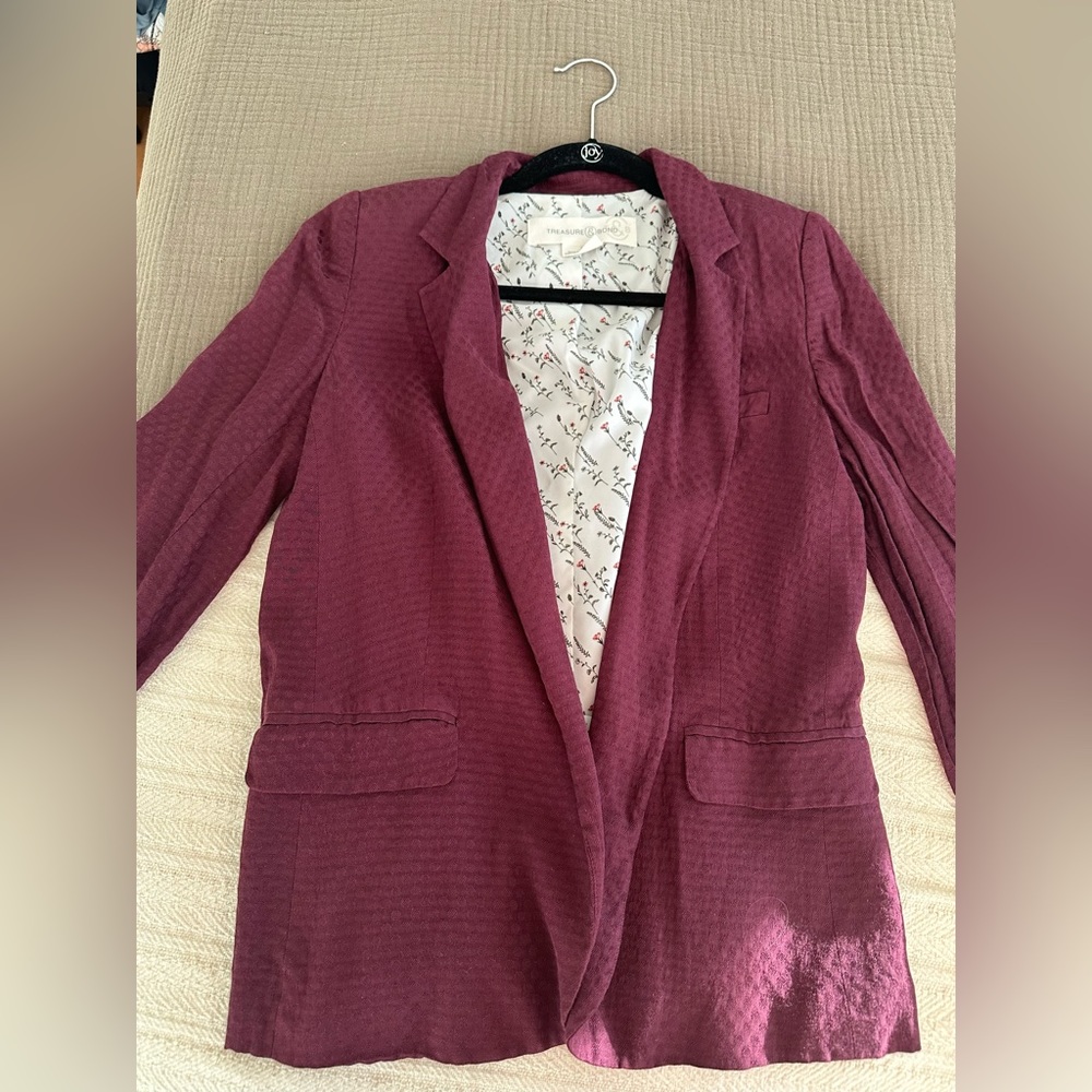 Plum blazer